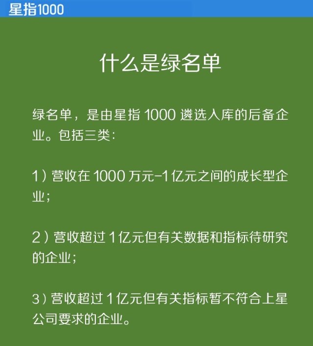 第三批“绿名单”25家；这是星指1000的后备库年内将增500家河南企业(图1)