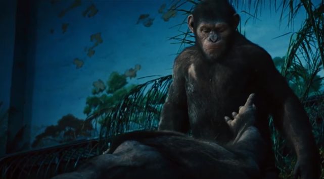 《猿球崛起》人类实验失败一只猩猩活了下来超高智商完虐同类(图5)
