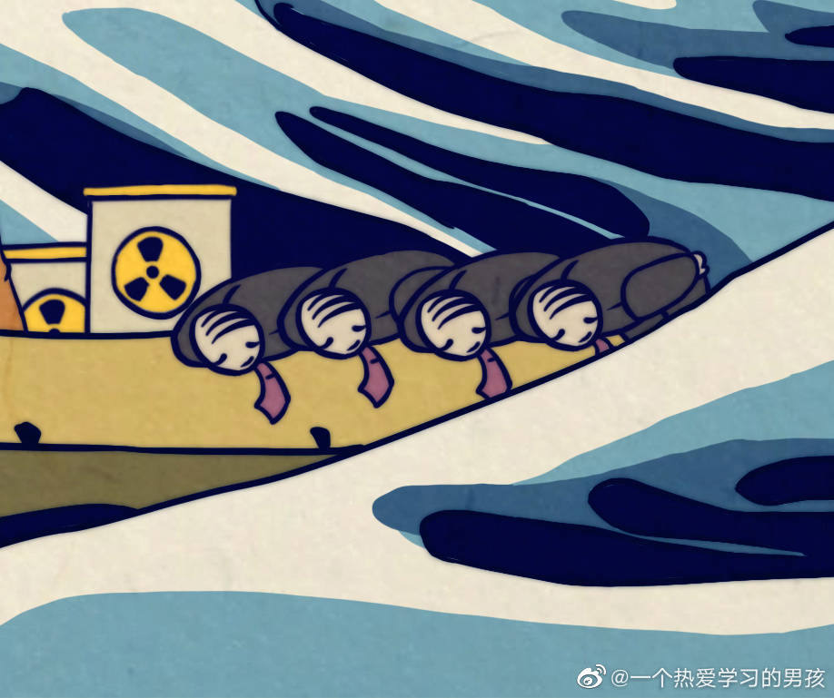 日本倒核废水危害世界大连小伙画“变异浮世绘”怒怼网友：赞(图7)